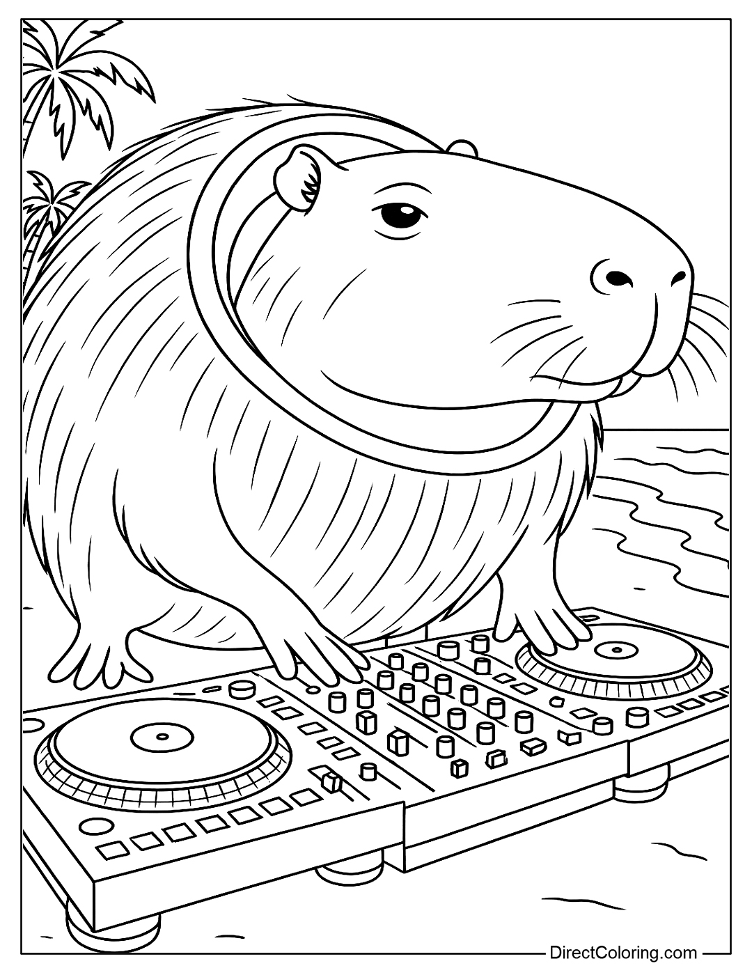 Burbaloni Lulilolli DJ Coloring Page
